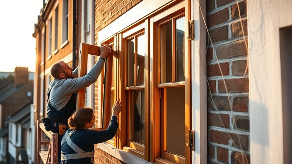 Wooden Window Installation Chesham