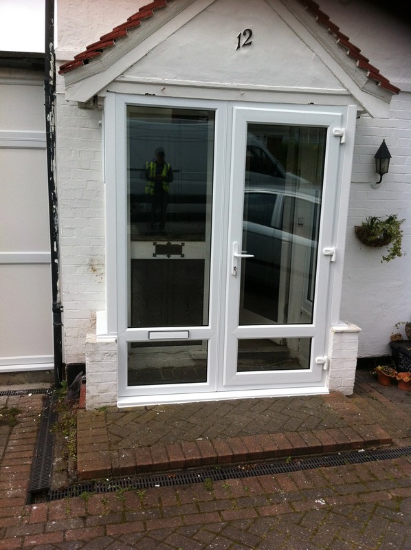 uPVC French doors fitted as front entrance in Chesham